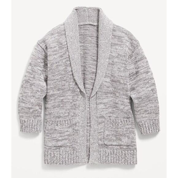 Old Navy Open Front Grey Marled‎ Cardigan Toddler Girl Size 3T New with Tags- S9 - Picture 1 of 5